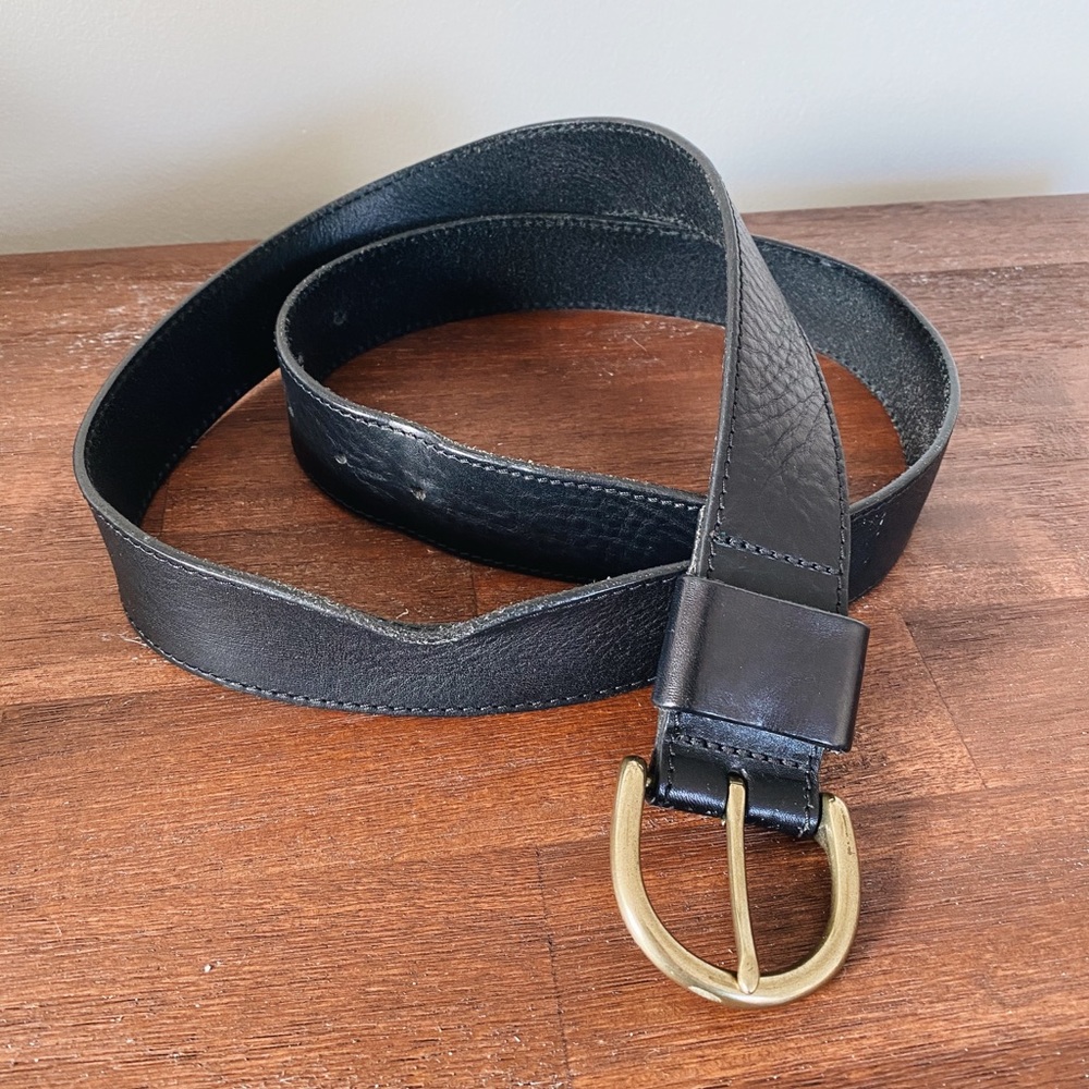 Madewell Black leather belt